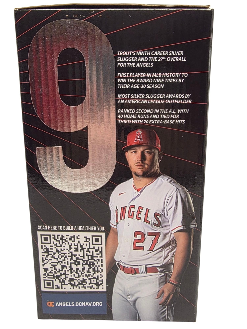Mike Trout Los Angeles Angels 2022 Silver Slugger Bobble SGA Bobblehead - Picture 5 of 8